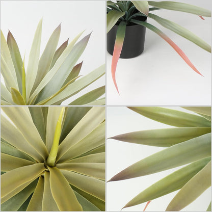 Deluxe Artificial Agave Plant Pot Home Decor Kit