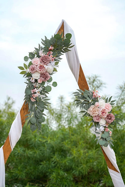 Deluxe Dusty Rose Wedding Arch Home Decor Assortment