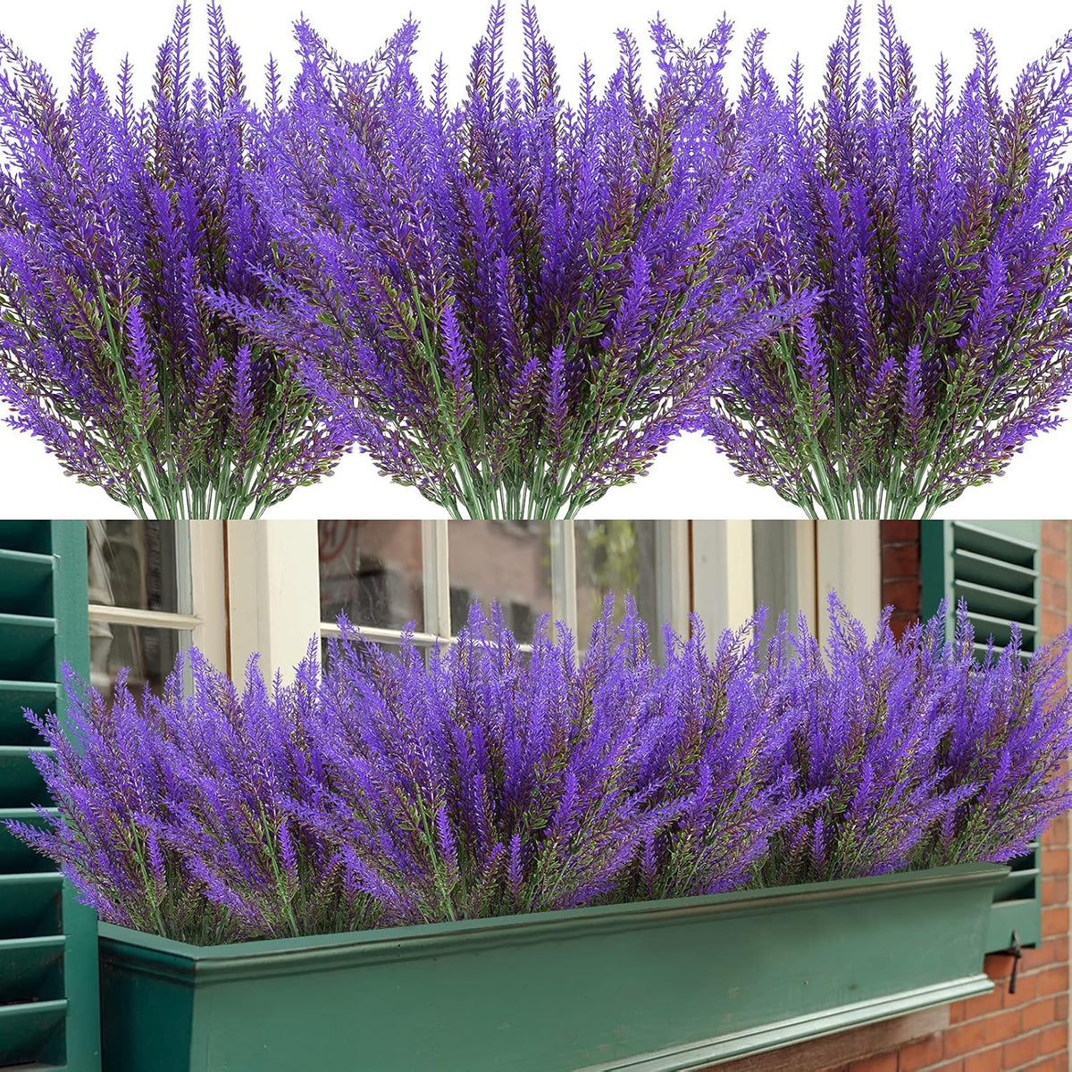 Botanical Artificial Lavender Bundles UV Outdoor Decor Accent