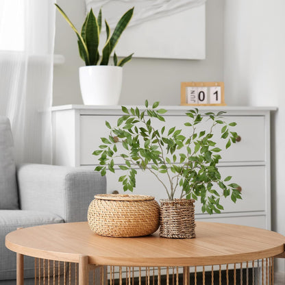 6 Pcs 6 Pcs Faux Stems and Branches for Vase 31.5inch Fake Plants Artificial Greenery Stems Faux Branches for Home Vase Wedding Garden Farmhouse Table Mantel Decor