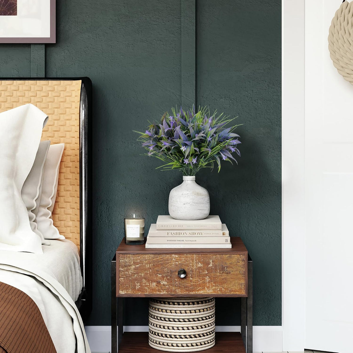 Realistic Bundles Artificial Bushes Resistant Outdoor Decor Set