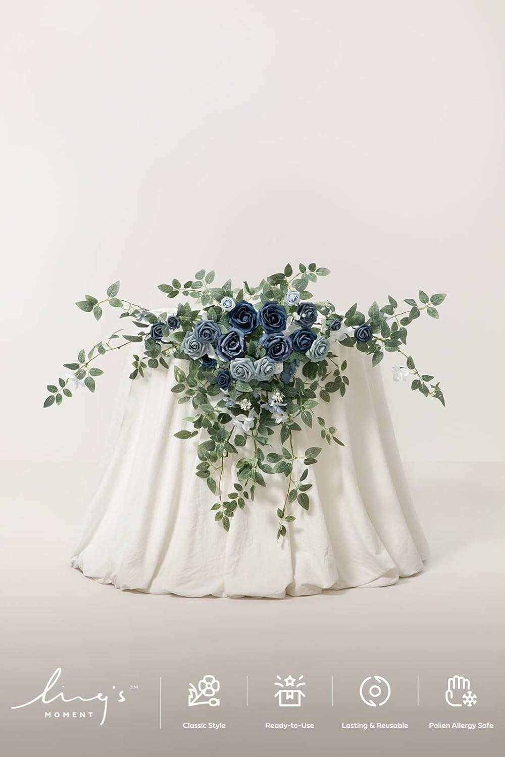 Handmade Wedding Floral Garland Silk Roses Arch Decor