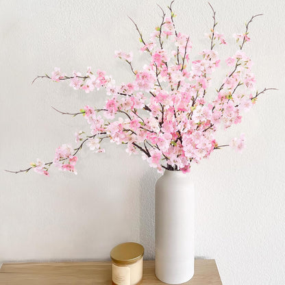 Charming Cherry Blossom Branches Artificial Home Decor Arrangement