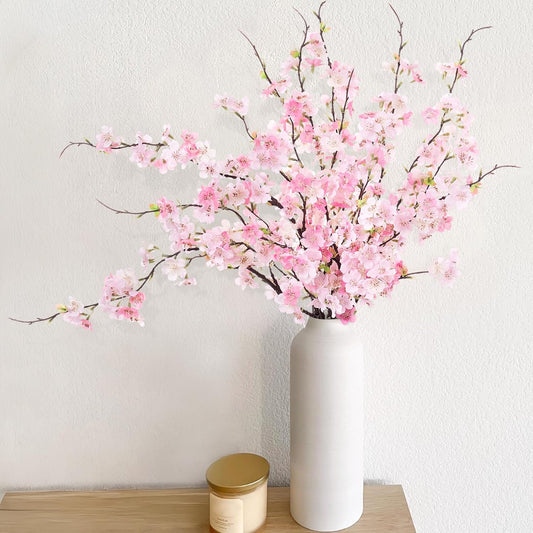 Charming Cherry Blossom Branches Artificial Home Decor Arrangement