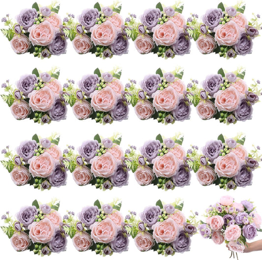 Timeless Bundles Yuxung Artificial Peonies Home Decor Set