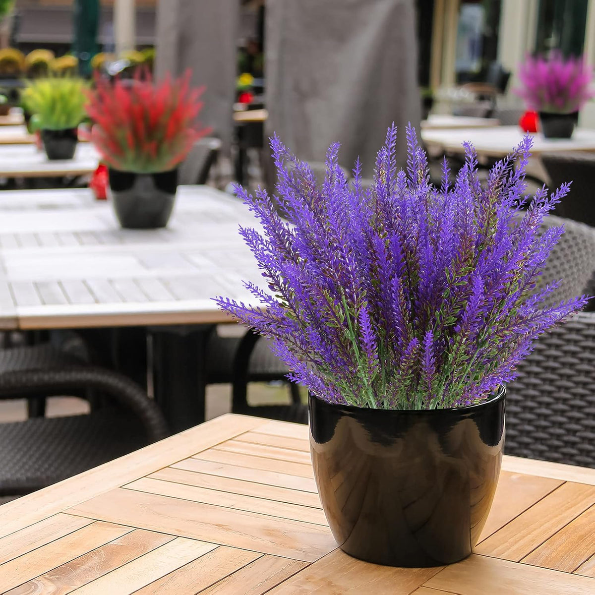 Botanical Artificial Lavender Bundles UV Outdoor Decor Accent