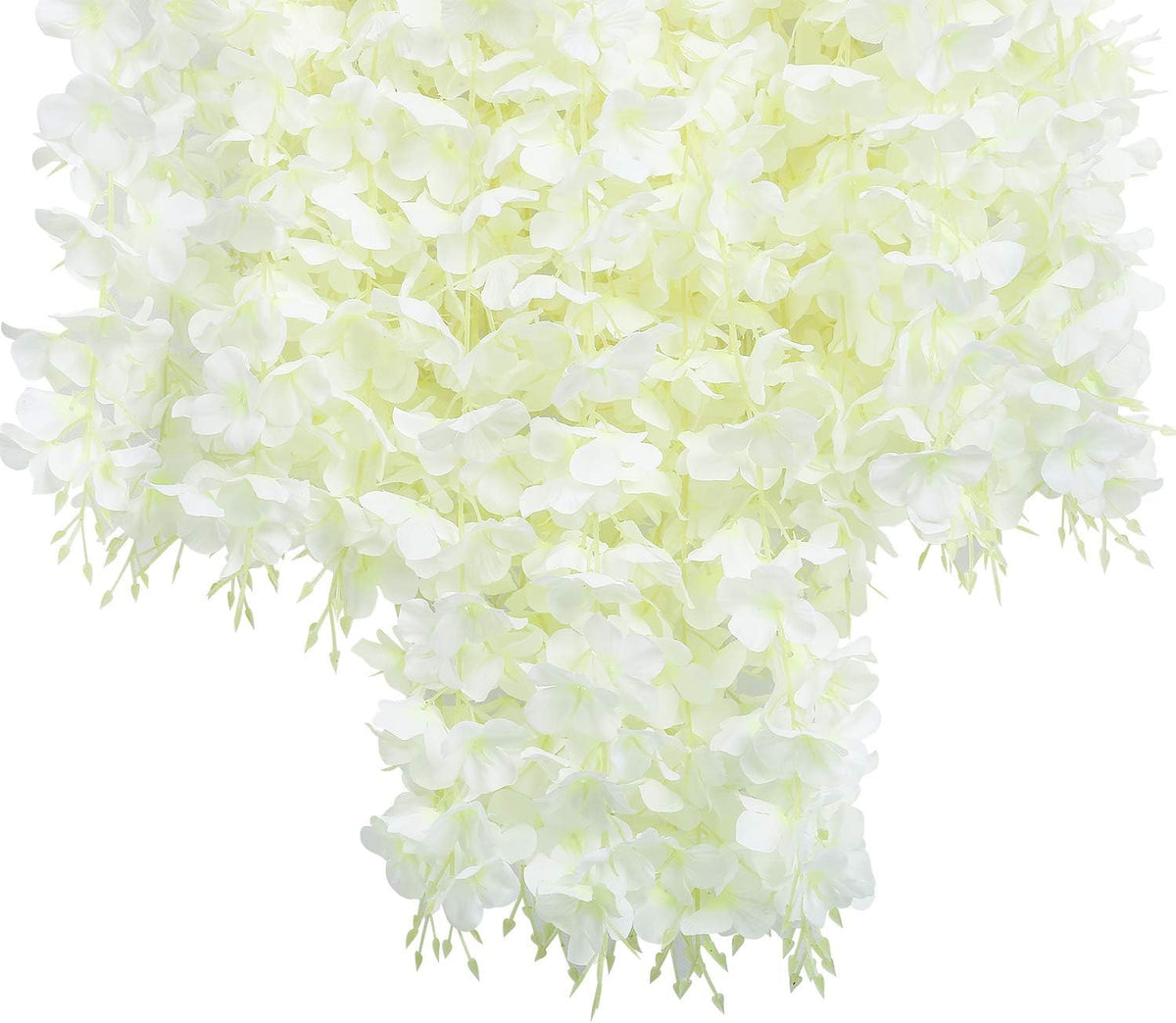 Botanical White Wisteria Vine Garlands Home Decor Arrangement