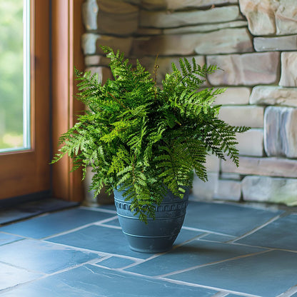 Natural Artificial Boston Ferns Resistant Home Decor Selection