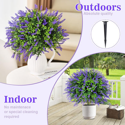 Artisan Artificial Lavender Topiary Ball Home Decor Bundle