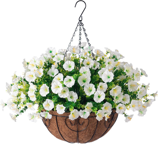 Classic White Morning Glory Hanging Home Decor Kit