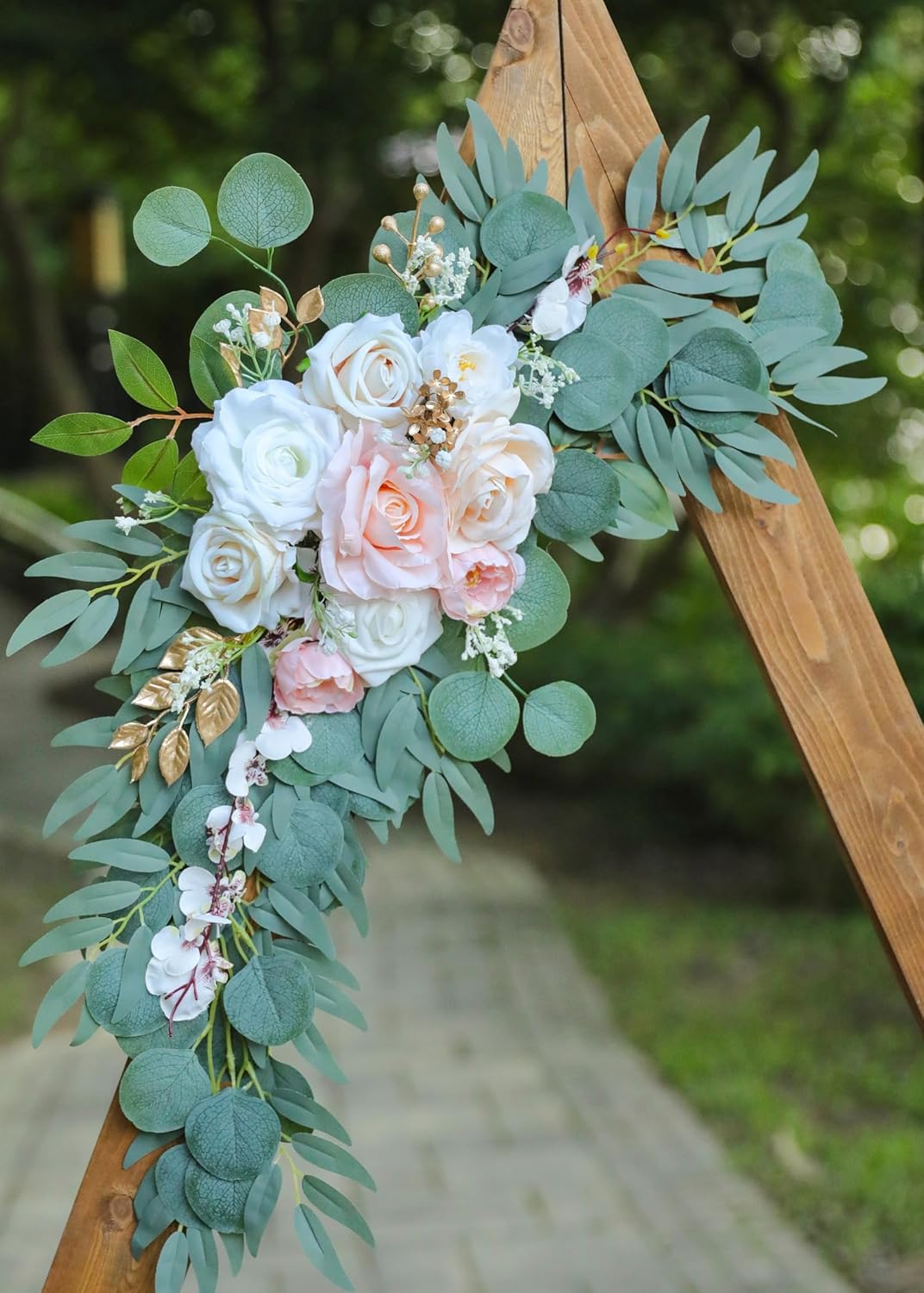 Charming Blush Pink Wedding Arch Home Decor Selection