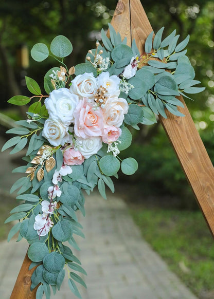 Charming Blush Pink Wedding Arch Home Decor Selection