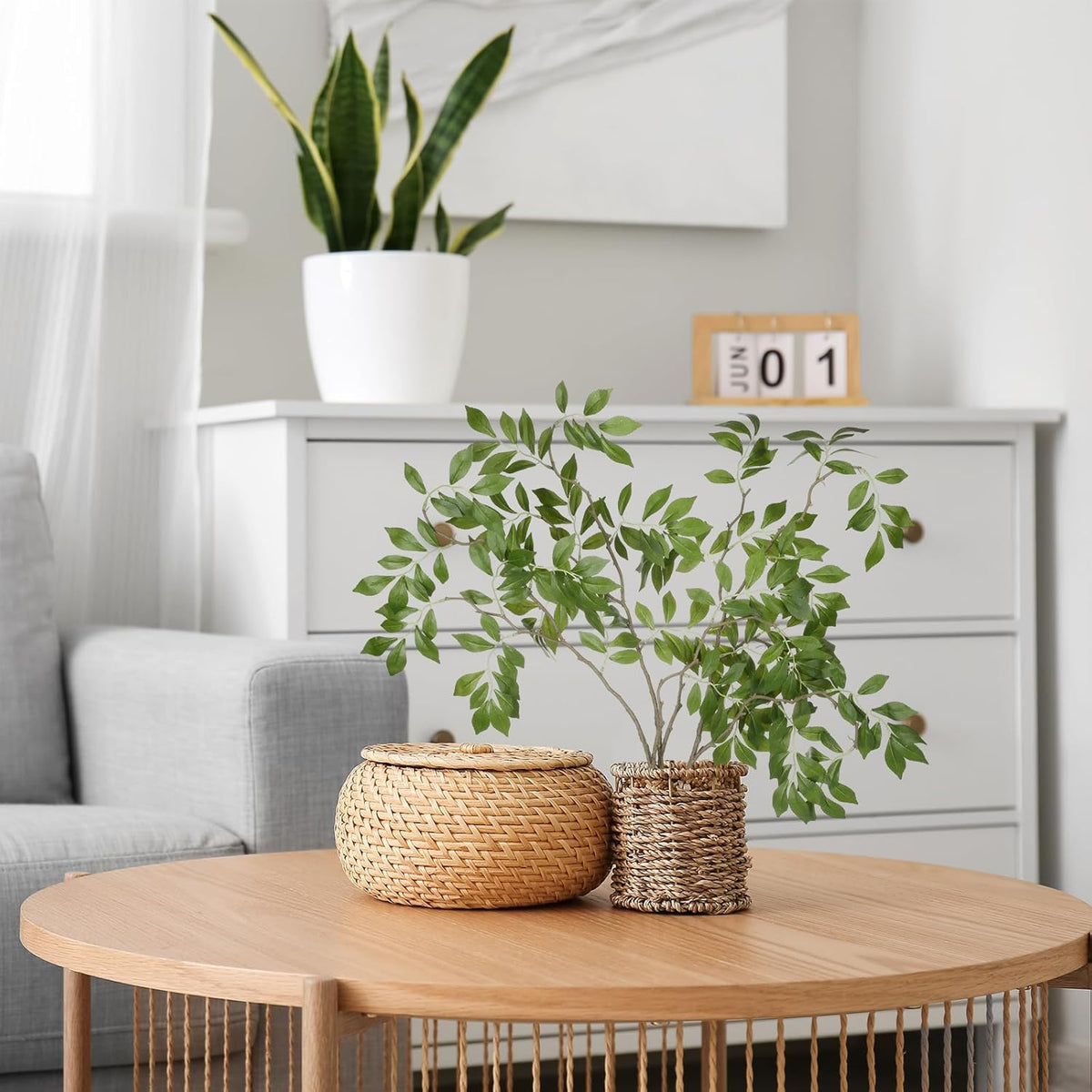 6 Pcs 6 Pcs Faux Stems and Branches for Vase 31.5inch Fake Plants Artificial Greenery Stems Faux Branches for Home Vase Wedding Garden Farmhouse Table Mantel Decor