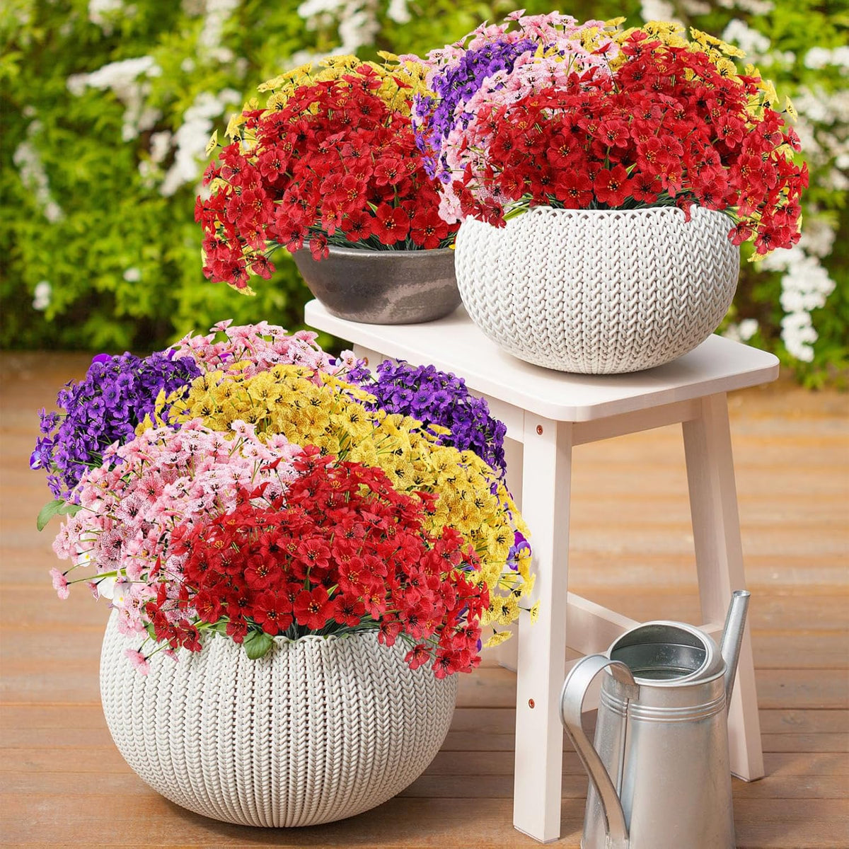 Rustic Bundles Silk UV Resistant Outdoor Decor Assortment
