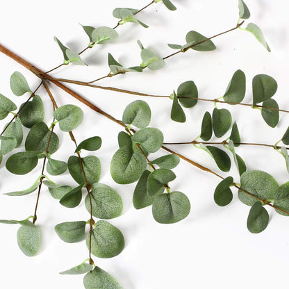 Eucalyptus Stems Greenery Stems Eucalyptus Leaf Spray in Green Silk Plastic Plants Floral Artificial Plants for Home Party Wedding Decoration