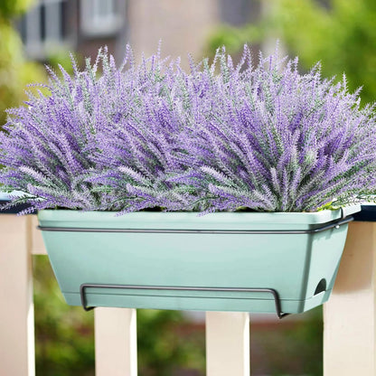 Stylish Bundles Artificial Lavender Resistant Outdoor Decor Selection
