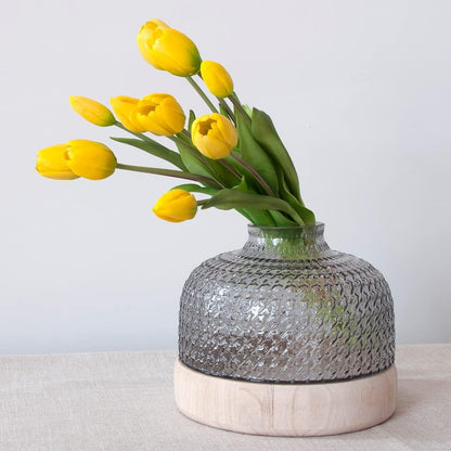 10PCS 16inch Artificial Tulip Flowers Real Touch Tulip Latex Tulip Artificial Plastic Flowers Fake Bouquet Dining Table Home Office Party Wedding Birthday Garden Store Decoration (Yellow)
