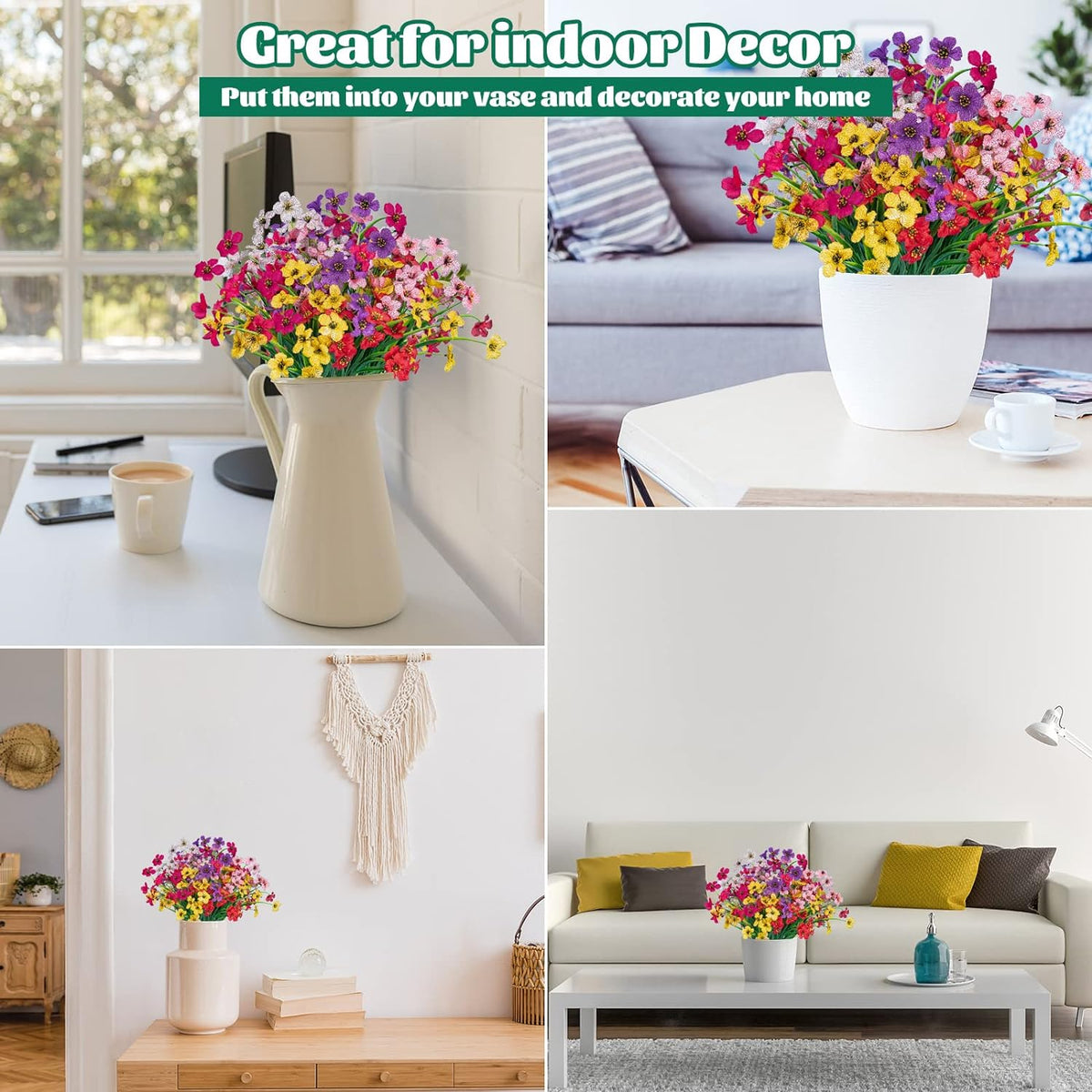 Modern UV Resistant PE Shrubs Home Decor Accent