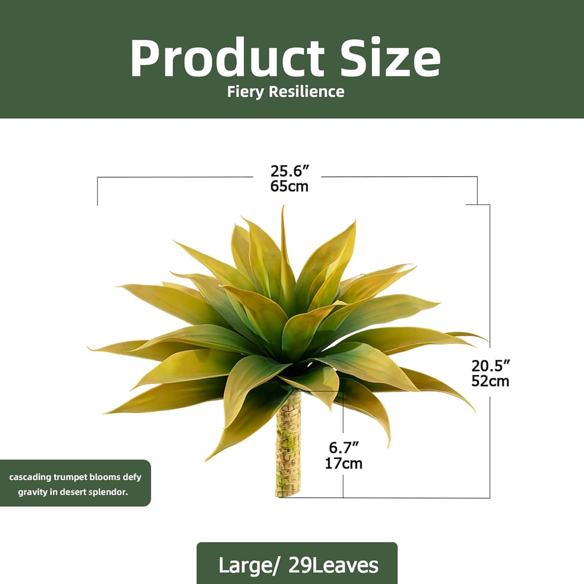 Timeless Artificial Agave Kitchen Style Home Decor Kit