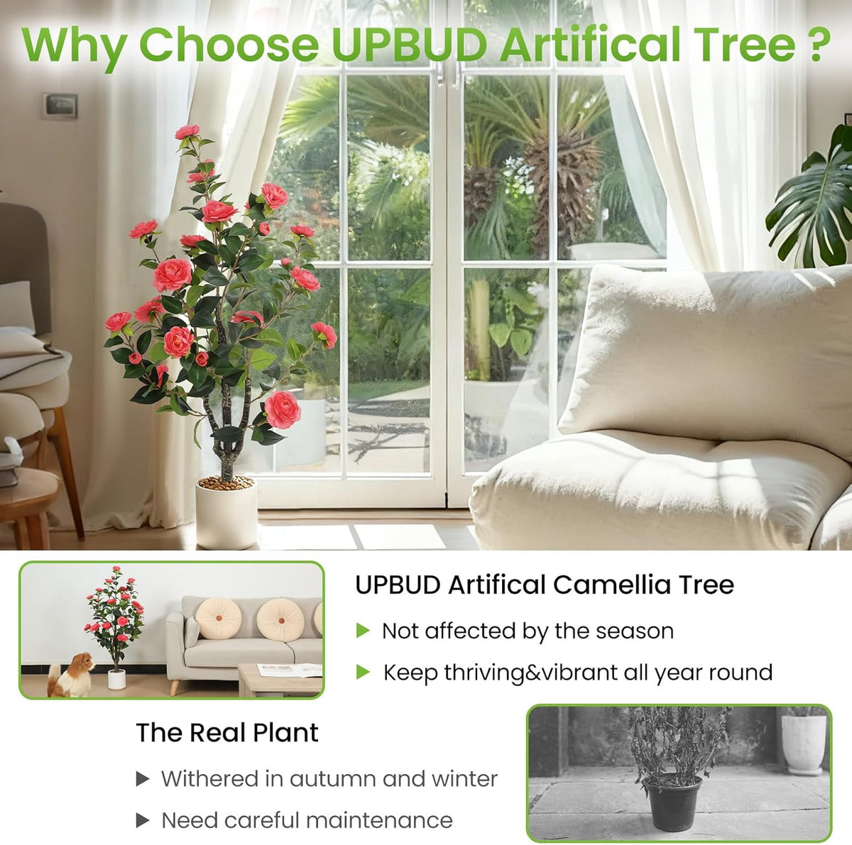 Premium Artificial Norfolk Pine Potted Home Decor Collection