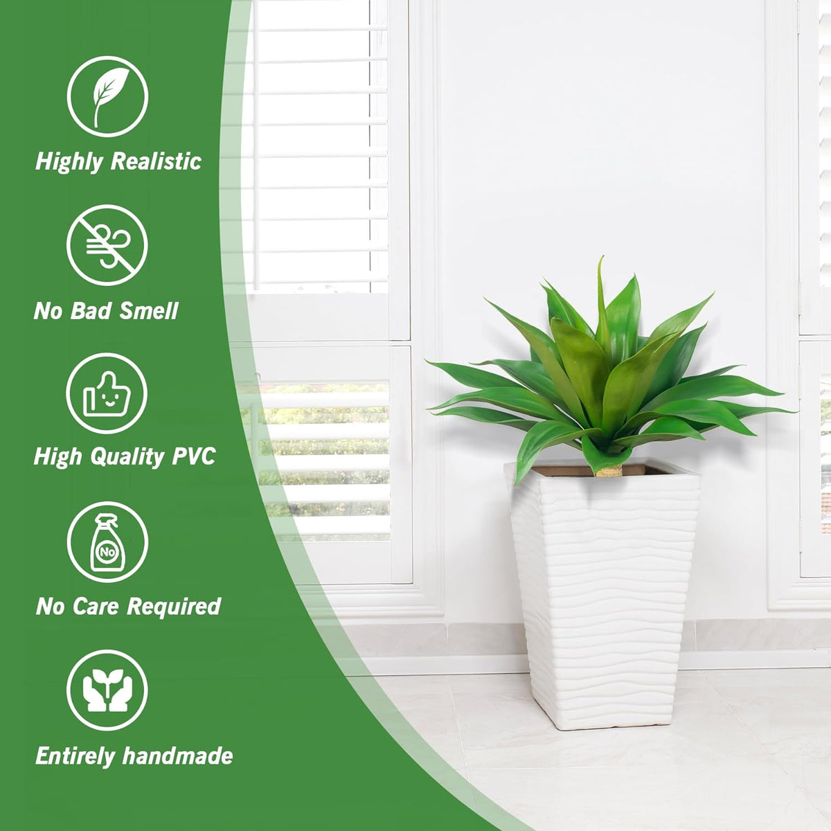 Premium Artificial Agave Large Kitchen Home Decor Bundle
