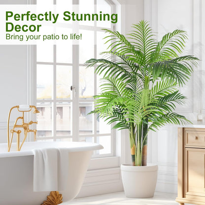 Natural Tall Triple Golden Cane Home Decor Arrangement