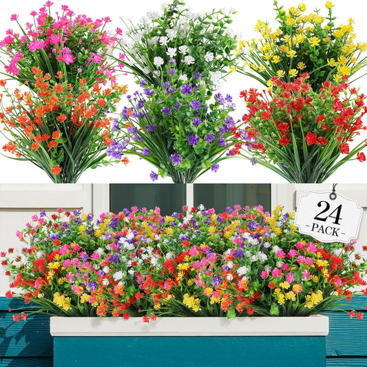 Artificial Faux Flowers Outdoor Garden Porch Home Decor