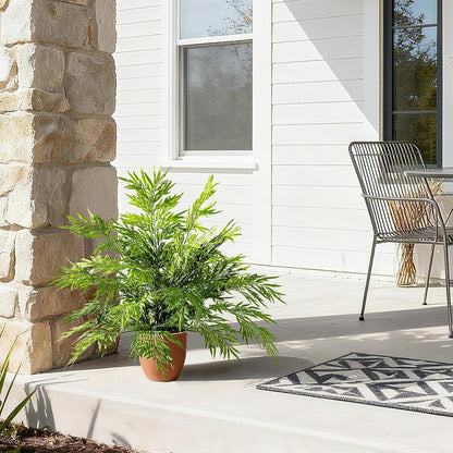 Serene Artificial Boston Fern Pots Home Decor Display