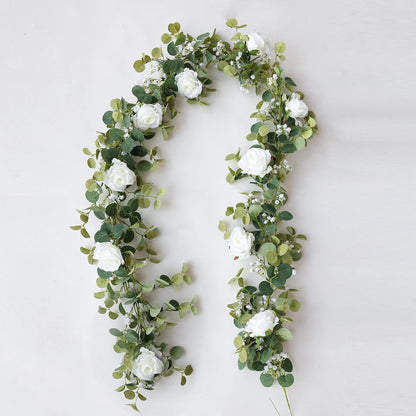 Artificial Eucalyptus Floral Garland Spring Home Decor