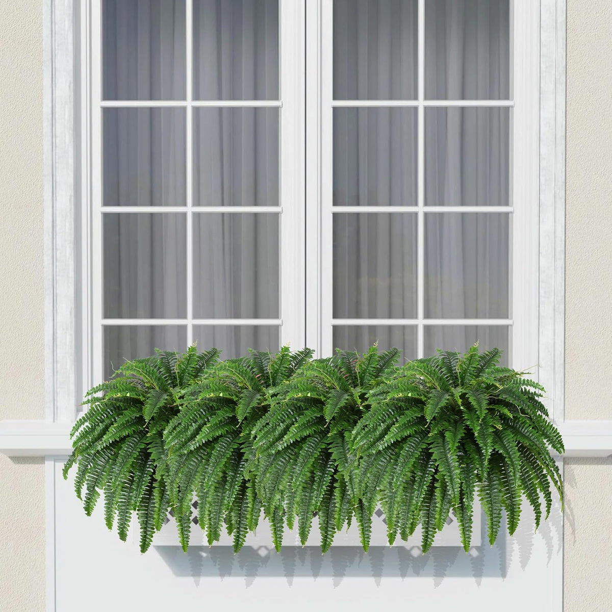 Modern Large Artificial Boston Fern Home Decor Statement