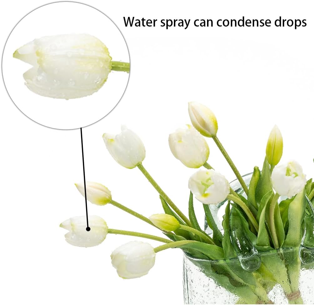 Elegant Artificial Tulips Latex Bouquet Home Decor Kit
