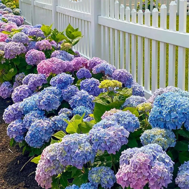 UV Resistant Artificial Hydrangea Flower Bundles for Outdoor Decor