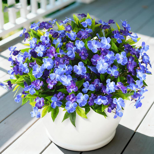 Stylish Artificial Impatiens Christmas Outdoor Indoor Decor Arrangement