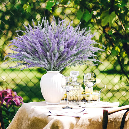 Stylish Bundles Artificial Lavender Resistant Outdoor Decor Selection