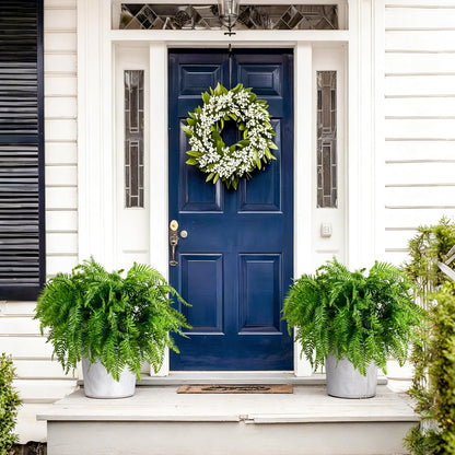 Vibrant Artificial Fern Greenery Kitchen Home Decor Display