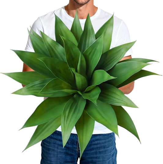 Serene Large Artificial Agave Succulent Home Decor Collection