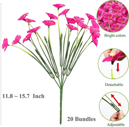 Decorative Bundles Silk UV Resistant Outdoor Decor Accent