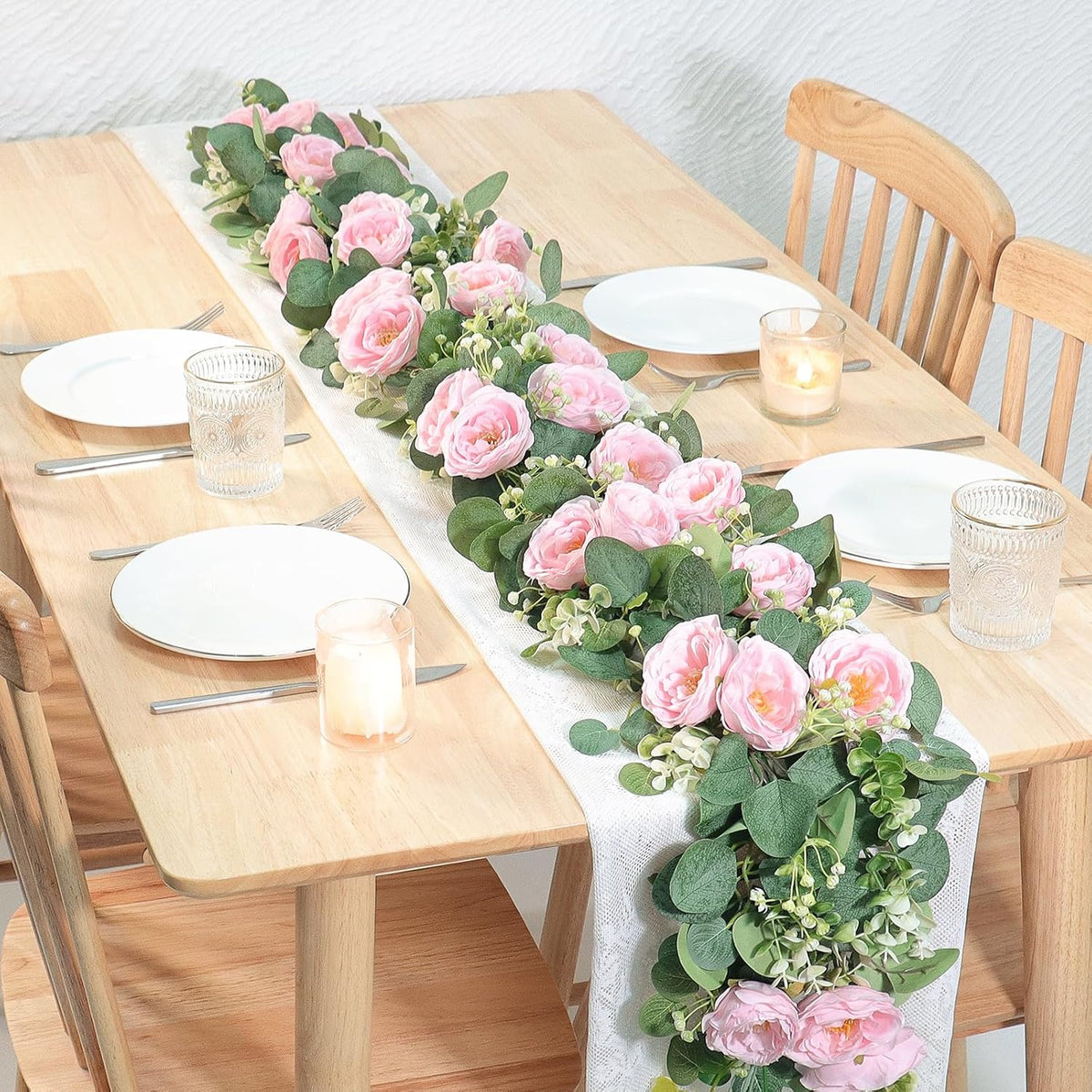 Stylish Tochgreen Artificial Eucalyptus Flower Home Decor Kit