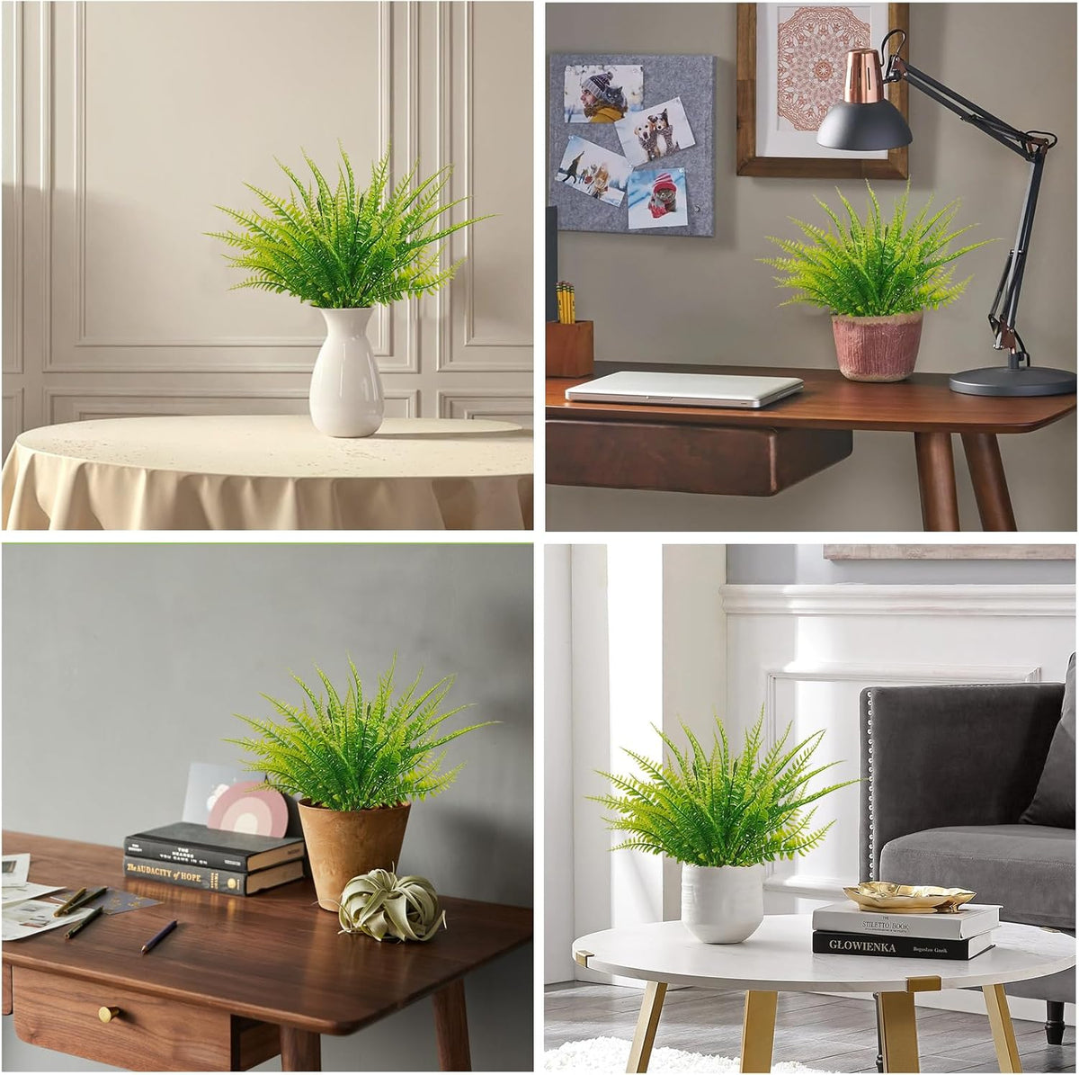 Artisan Artificial Boston Fern Resistant Home Decor Accent