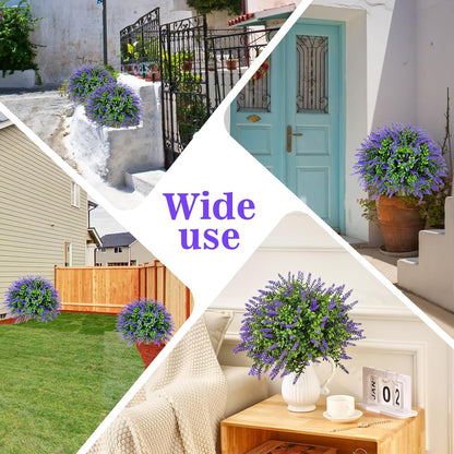 Artisan Artificial Lavender Topiary Ball Home Decor Bundle