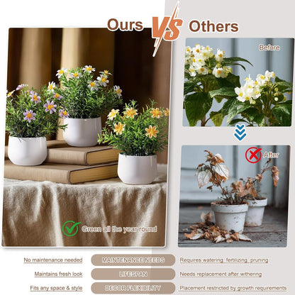 Refined Small Artificial Potted Kitchen Home Decor Kit