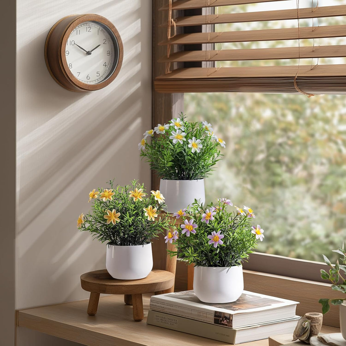 Refined Small Artificial Potted Kitchen Home Decor Kit
