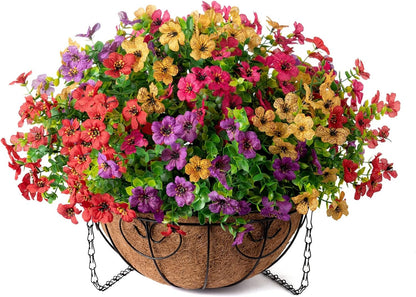 Elegant Artificial Hanging Flower Basket Home Decor Display