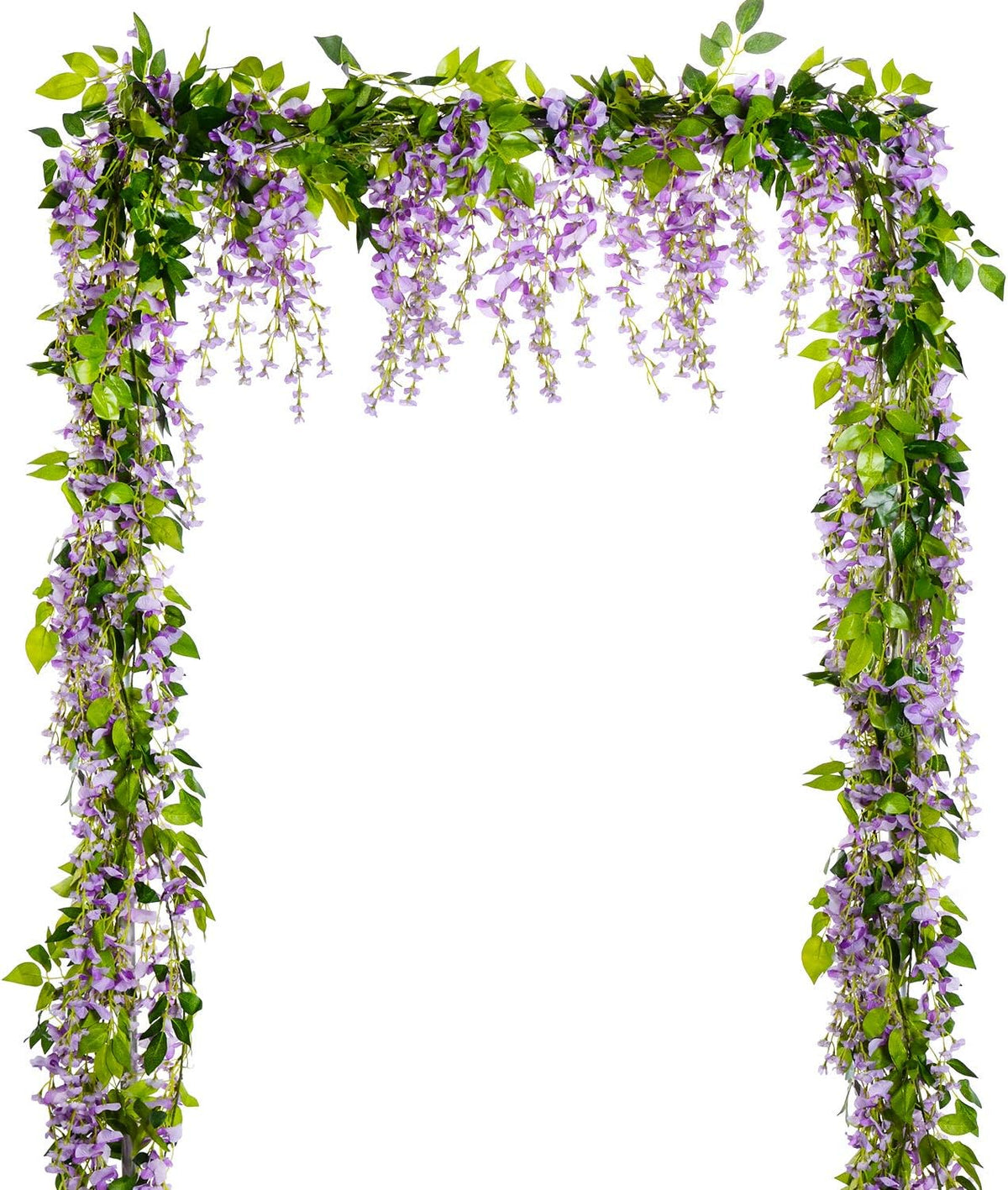 Rustic Artificial Wisteria Garland Silk Outdoor Decor Kit