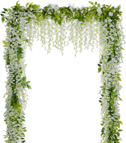 Rustic Artificial Wisteria Garland Silk Outdoor Decor Kit