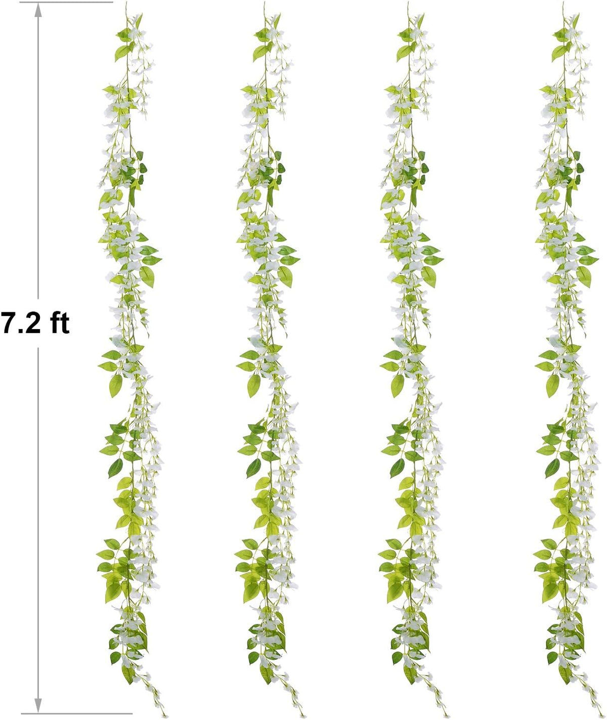 Rustic Artificial Wisteria Garland Silk Outdoor Decor Kit