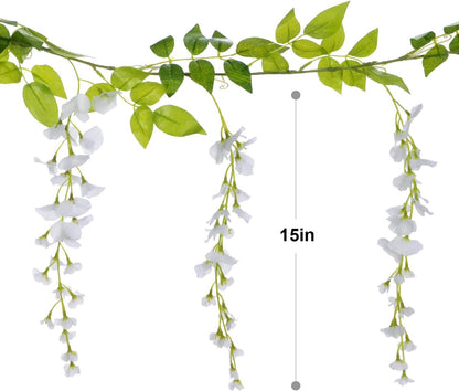 Rustic Artificial Wisteria Garland Silk Outdoor Decor Kit