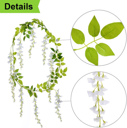 Rustic Artificial Wisteria Garland Silk Outdoor Decor Kit
