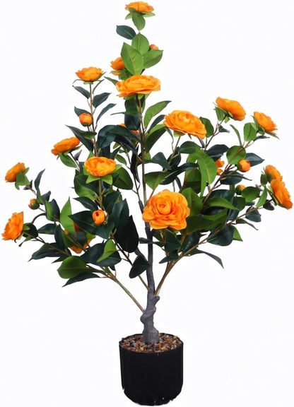 Elegant Artificial Camellia Kitchen Style Home Decor Statement