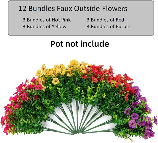 Artificial Spring Daisy Eucalyptus Garden Home Porch Decor